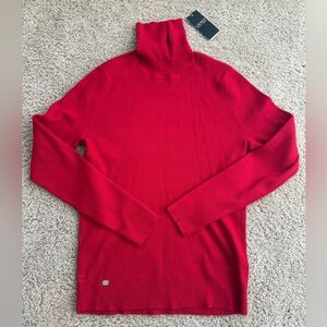NWT Lauren Ralph Lauren Red Turtleneck Sweater Size XL (Women’s) Red